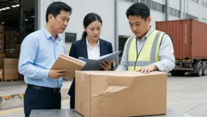 Cargo owner, insurance adviser and surveyor mapping a damaged shipment to policy and custody evidence